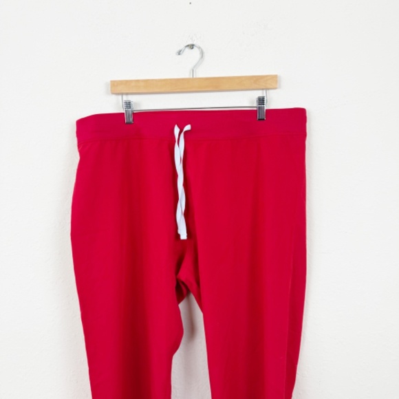 Figs Livingson Red Scrub Pants Size XL - Picture 2 of 6
